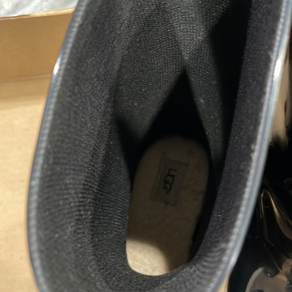 Ugg Sienna Rubber Rain Boots Black Pull On Women’s Size US 6 - Picture 7 of 10
